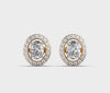 Oval Diamond Studs
