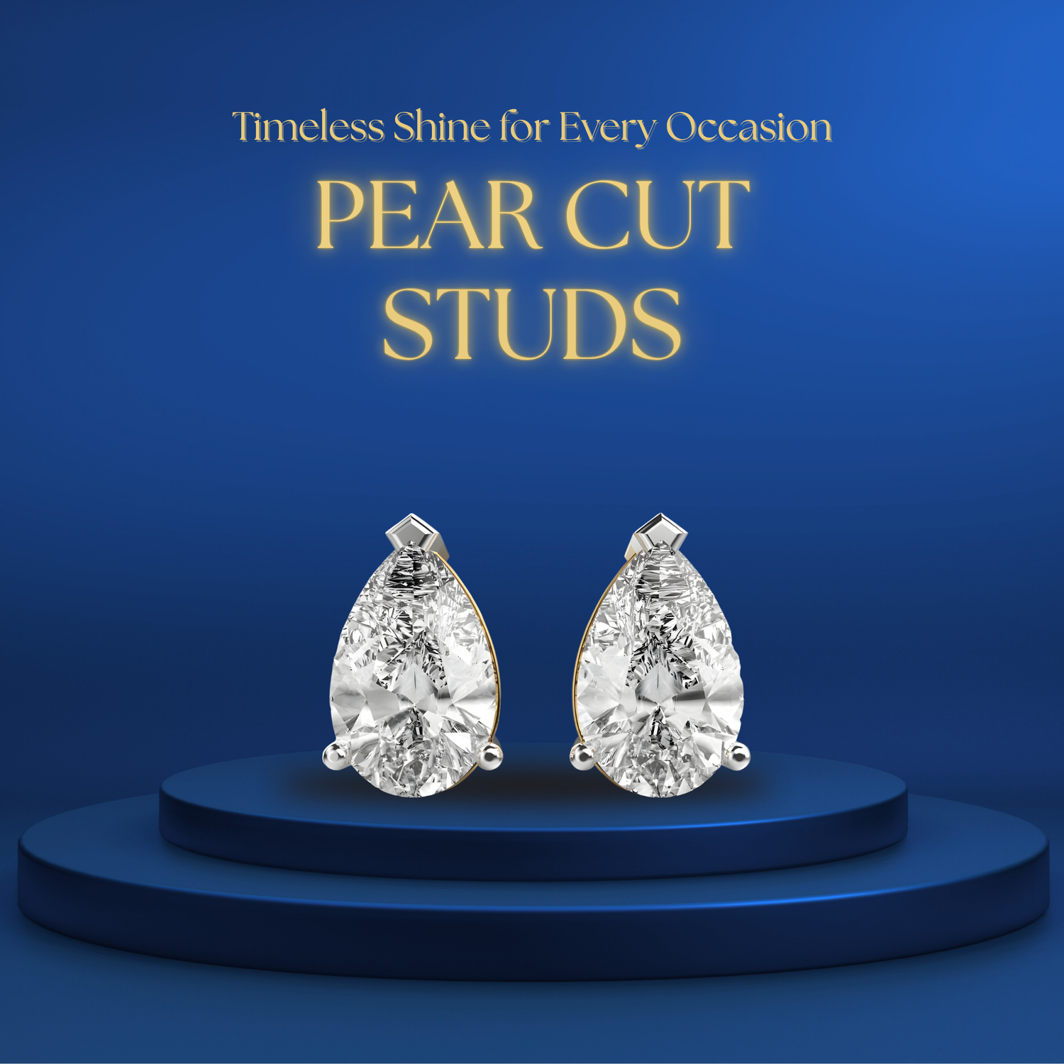 Pear Diamond Studs