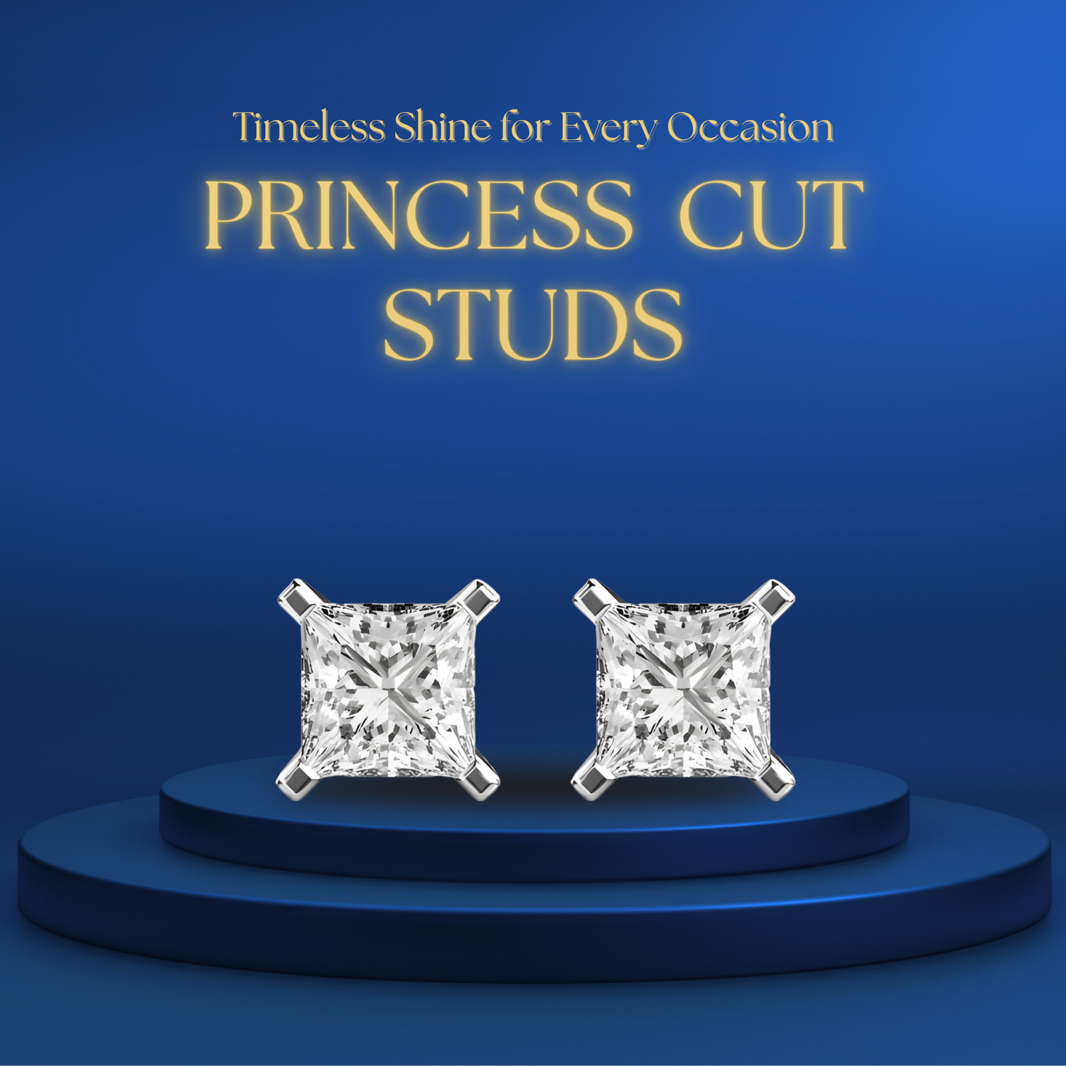 Princess Diamond Studs