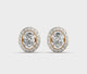 Oval Diamond Studs